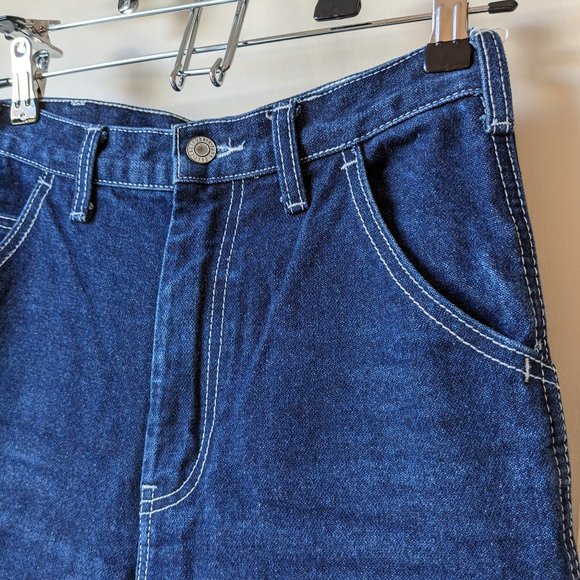 J. Galt Brandy Melville Ariana Carpenter High Rise Dark Wash Jeans (Size: Sm) - Picture 2 of 6